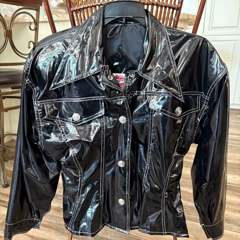 Black light vynyl jacket/top